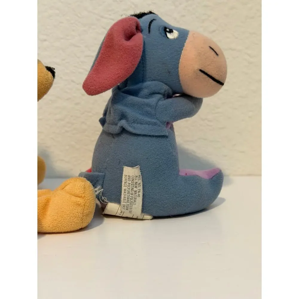 Winnie the Pooh & Eeyore 1996 Plushies lot of 2 EUC